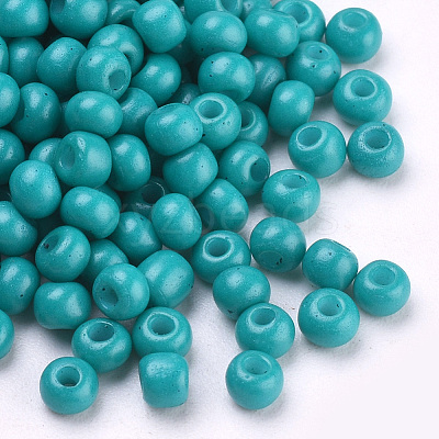 Baking Paint 8/0 Glass Seed Beads SEED-Q025-3mm-L07-1