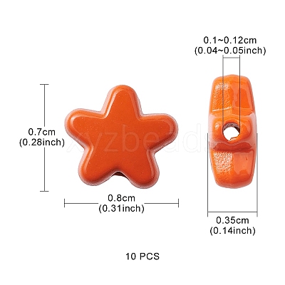 Spray Painted Alloy Beads PALLOY-YW0001-62-1