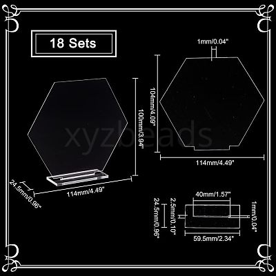 Acrylic Table Sign Holders DIY-WH0374-22-1