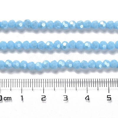 Electroplate Opaque Glass Beads Strands EGLA-A035-P4mm-A08-1