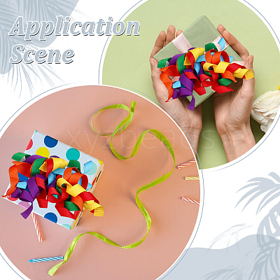 16Pcs Flower Polyester Ornament DIY-HY0003-34B-1