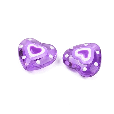Handmade Lampwork Beads Strands LAMP-R004-06B-02-1