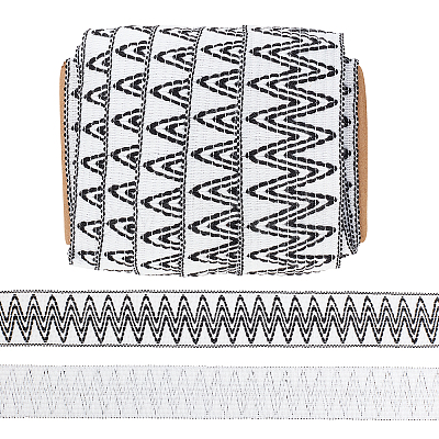 Ethnic Style Jacquard Nylon Elastic Ribbon OCOR-AR0001-42-1