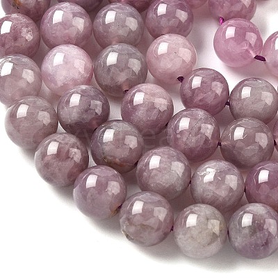 Natural Purple Madagascar Rose Quartz Beads Strands G-Z115-C02-10mm-1