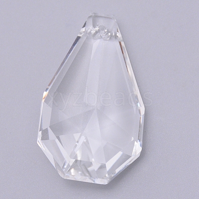 Transparent Glass Big Pendants GLAA-WH0022-28-1