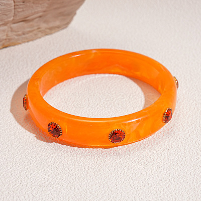 Fashionable Acrylic Rhinestone Bangles for Women FS-WGD146D-05-1