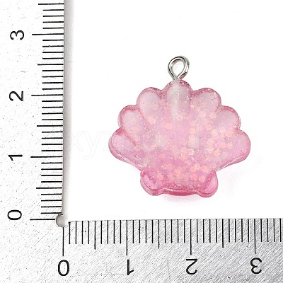 Ocean Theme Transparent Resin Pendants RESI-I351-03P-02-1