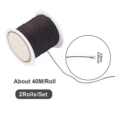 2 Rolls Nylon Braided Cord NWIR-TA0001-34B-1