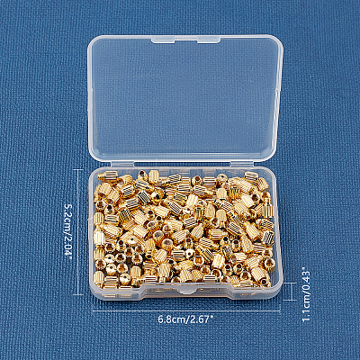 Brass Screw Clasps KK-FH0001-07G-1