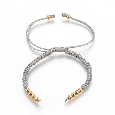 Nylon Cord Braided Bead Bracelets Making BJEW-F360-F03-1