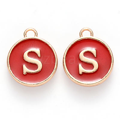 Golden Plated Enamel Alloy Charms ENAM-SZ0001-26C-S-1
