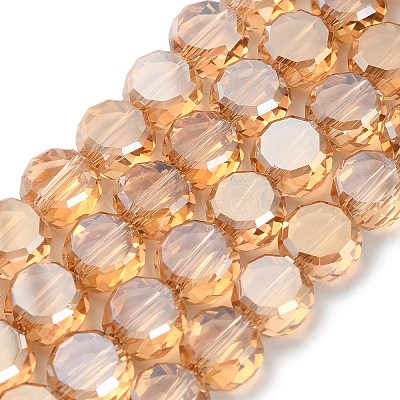 Electroplate Glass Beads Strands EGLA-C010-01A-PL02-1