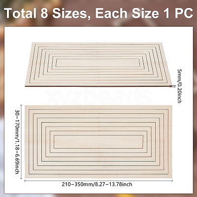 Wooden Cut Tracks WOOD-WH0050-038A-1