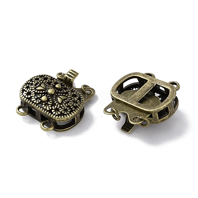 Brass Box Clasps KK-F867-38AB-1