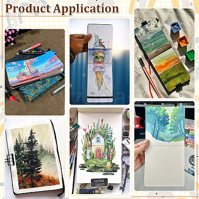 Square Watercolor Sketchbook AJEW-WH0455-310A-A-1