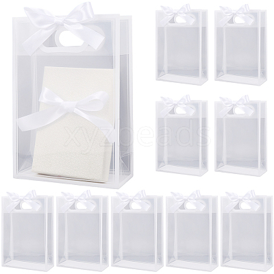 12Pcs Rectangle Plastic Gift Bags ABAG-SP0001-07E-1