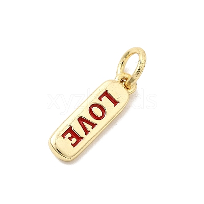 Brass Enamel Charms KK-P338-01G-B02-1