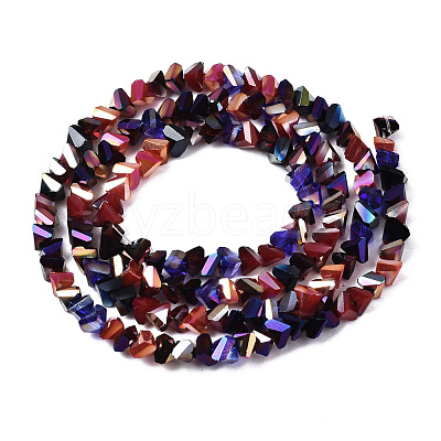 Electroplate Glass Beads Strands EGLA-N002-06A-1