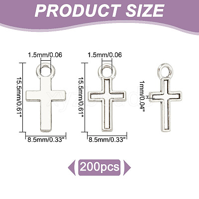200Pcs Alloy Pendants FIND-HY0003-71AS-1