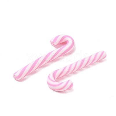 Christmas Candy Cane Handmade Polymer Clay Beads CLAY-P005-04C-1