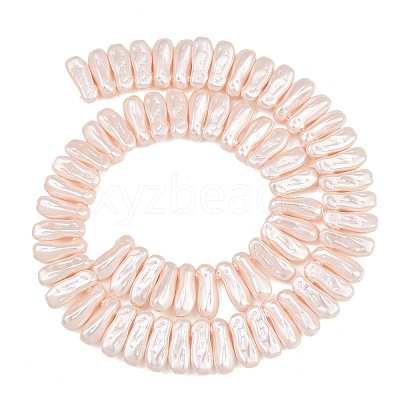 Electroplated Glass Pearl Beads Strands GL-CBA64F3-01D-1