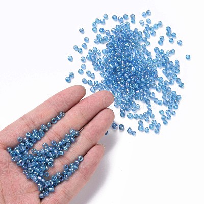 Round Glass Seed Beads SEED-A007-4mm-163-1