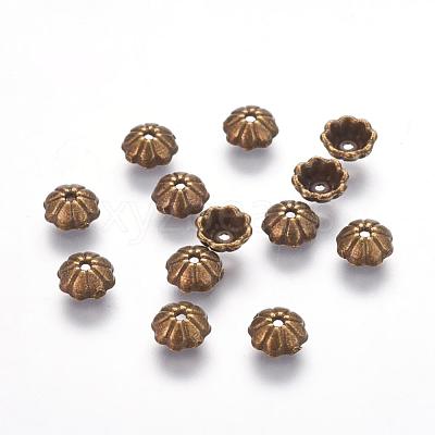 Tibetan Style Bead Caps TIBEB-00954-AB-NR-1