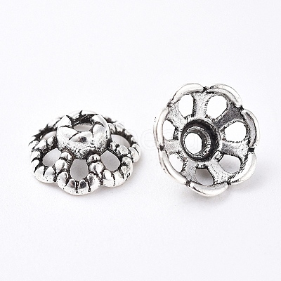 Tibetan Style Alloy Fancy Bead Caps X-LF0761Y-1