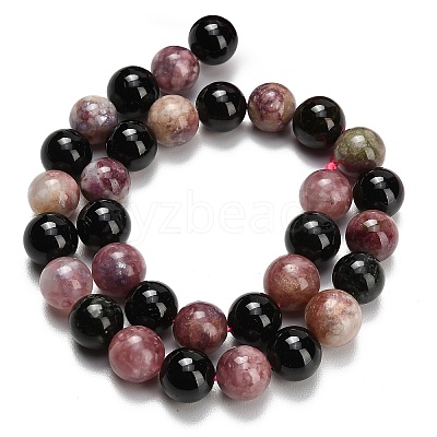 Natural Multicolor Tourmaline Beads Strands G-UK0035-A01-12MM-1