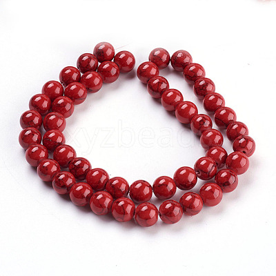 Synthetic Turquoise Beads Strands TURQ-H038-8mm-XXS17-1