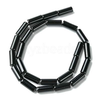 Natural Black Onyx Beads Strands X-G134-1