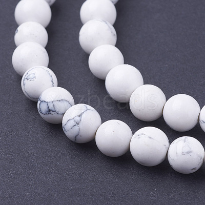 Synthetic Howlite Beads Strands X-G-E110-6mm-5-1