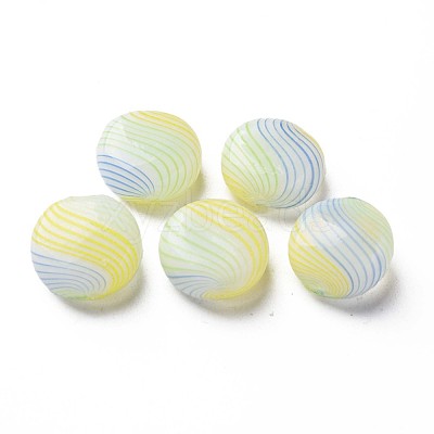 Handmade Blown Glass Globe Beads X-GLAA-T012-50A-1