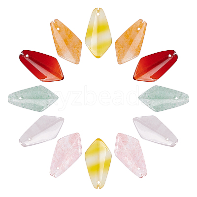 Natural & Synthetic Mixed Gemstone Pendants G-AR0003-46-1