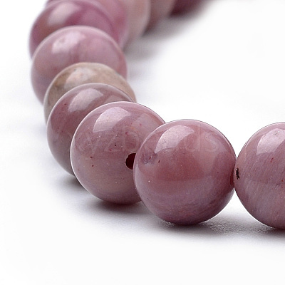Natural Rhodonite Beads Strands G-S259-08-10mm-1
