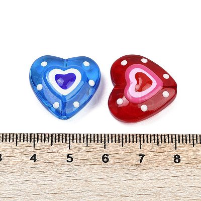 Handmade Lampwork Beads Strands LAMP-R004-06B-01-1