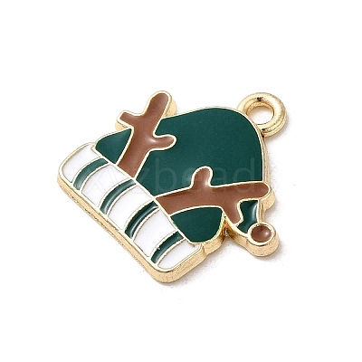 Christmas Alloy Enamel Pendants FIND-H055-17B-G01-1