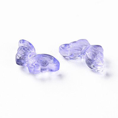 Transparent Spray Painted Glass Beads GLAA-S190-018A-06-1