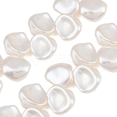 Electroplated Glass Pearl Beads Strands GL-CBA64F3-02-1