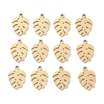 Ion Plating(IP) 304 Stainless Steel Charms STAS-S107-05-1