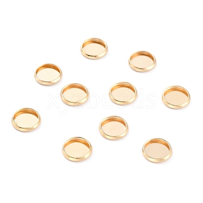 304 Stainless Steel Cabochon Settings STAS-Y001-12B-G-1