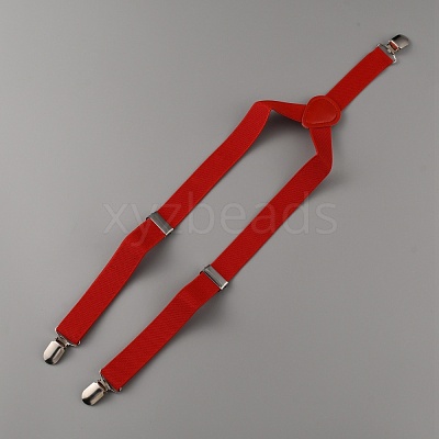 Adjustable Polyester Y-Shaped Heavy Duty Suspenders AJEW-WH0307-23I-1