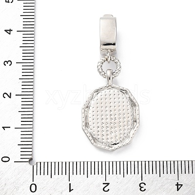 Brass Micro Pave Cubic Zirconia Pendants KK-S510-45GP-03-1