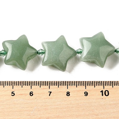 Natural Green Aventurine Beads Strands G-U023-C01-02-1