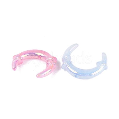 UV Plating Opaque Acrylic Beads OACR-N160-45-1
