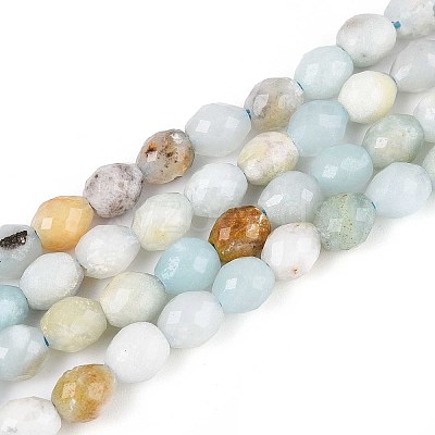 Natural Flower Amazonite Beads Strands G-T142-81-1