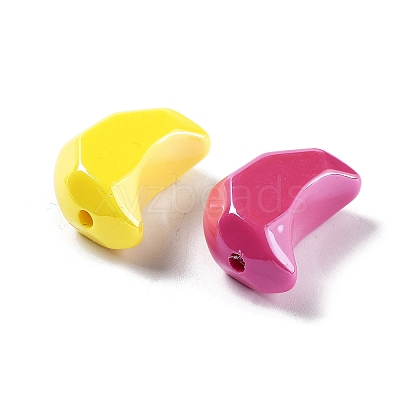 Opaque Acrylic Beads OACR-Z017-04B-1