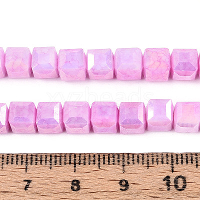 Anti-Tarnish Electroplate Glass Beads Strands GLAA-T025-6mm-10G-1