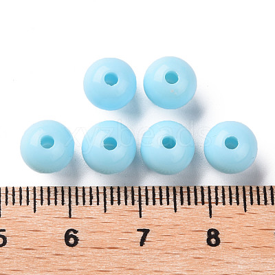 Opaque Acrylic Beads X-MACR-S370-C8mm-A07-1