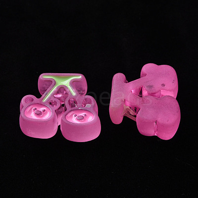 Transparent Acrylic Beads X-MACR-S374-04B-02-1
